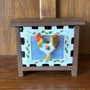 Rooster Salt Spice Box